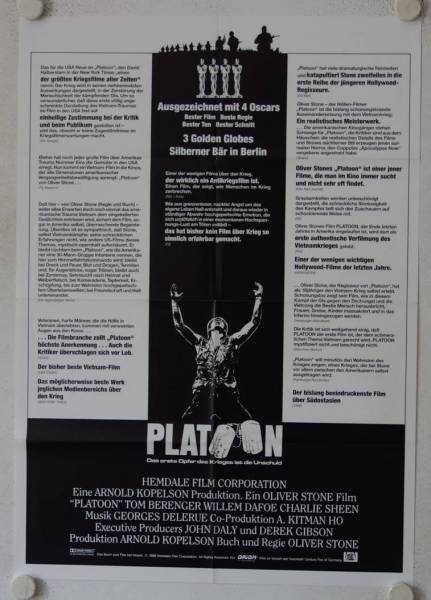 Platoon originales deutsches Filmplakat